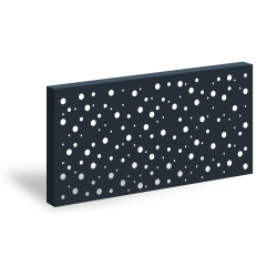 3D_Designový plotový panel Hliník s perforací GRAF 003 Bubliny – 1900×900 mm